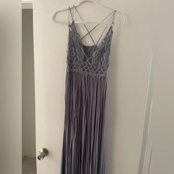 Free People Adella Maxi Dress purple size Medium - Picture 4 of 10